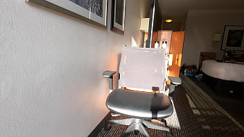 Preview 1 of First Time Job Search Sex Video - Pissing my jeans and handsfree cum in a hotel
