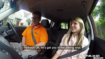 Preview 2 of Ssteele Rachael - Petite euro publicly riding car instructor