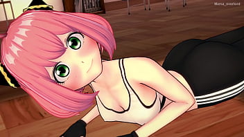 Preview 1 of Bangla Mom Sin - Anya Forger (Spy x family) se divierte cogiendo con su ropa deportiva (Version adulta)