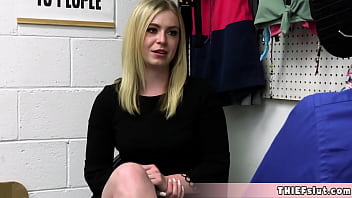 Preview 2 of 5 Gas - Cute teen shoplifter chick caught and now its time for that tiny pussy to get destroyed