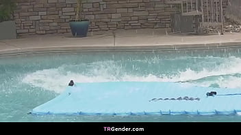 Preview 1 of Jhansi Porn - Transgender pool orgy