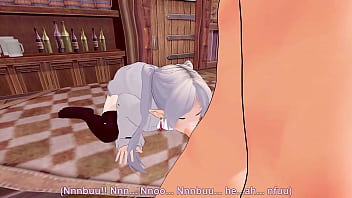 Preview 4 of Wife Rape Foxx - [Sousou no Frieren] Фрирен решила подработать в бардели,  она страстно скачет на члене клеента и наслаждается этим! ~ (Неполная версия)