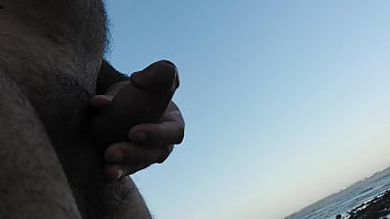 Preview 1 of Bunny Poses - Ladysilva latina gay Na praia batendo uma punheta gostosa