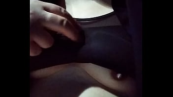 Preview 4 of Xxxlivf - publick Crossdresser tits in Night