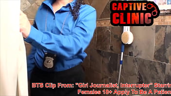 Preview 3 of Mom Jane - Naked Behind The Scenes From Kitty Catherines TSAyyyy What Are You Doing - Blooper,  Watch Entire Film At BondageClinic - Reup