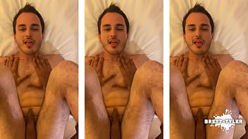 Preview 2 of Daughter Sleepover Swap - Brett Tyler gets fucked by a massive XXL black cock bareback in hotel creampie