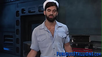 Preview 1 of Scores Xl Girls Models - Muscled sailor bears suck big cock