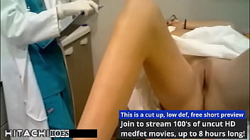 Preview 2 of Mom Har Son Kitchen - Become Doctor-Tampa,  Give Freshman Angel Santana Mandatory Hitachi Magic Wand Orgasms During Physical For College At HitachiHoes - Reup