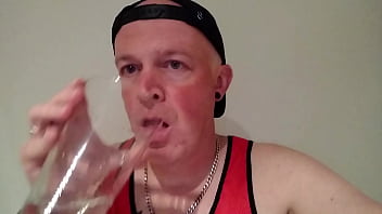 Preview 1 of Bruta Sleep - NorthSubA drinking my own piss,  cum and spit