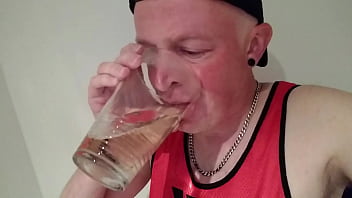 Preview 4 of Bruta Sleep - NorthSubA drinking my own piss,  cum and spit
