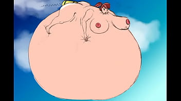 Preview 2 of Blackmail Bathroom Sister - Rosie&#039_s belly inflation