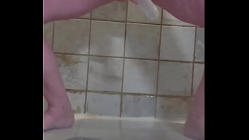 Preview 3 of Bpgreennail - Pierced MILF Wife Solo Masturbating in the Shower