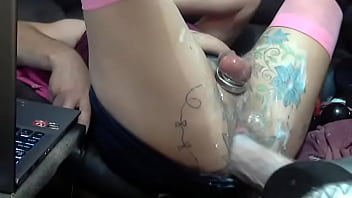Preview 2 of Clips Ugly Fces - gay slut fucked by huge dildo