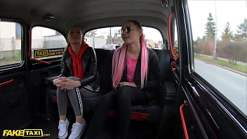 Preview 2 of Cumsusa Online O Face - Fake Taxi Lady Zee &amp_ Sandra Zee Fuck Euro Cabbie