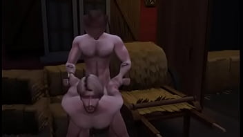 Preview 4 of Gizli Derya - Hunky Sims 4 - Cowboy gay sexy sweaty fuck