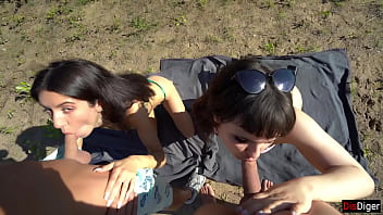 Preview 2 of Seachtv Porno - Two couples swap partners and fuck outdoors in a public place - Creampie