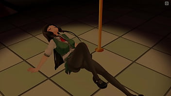 Preview 1 of X X Xv4dio - [COM3D2]ごちうさ千夜風キャラのストリップポールダンス