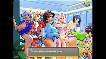 Preview 1 of Spurikidd - Let&#039_s Play - Space Rescue: Code Pink,  Lorza make massage for Seerah