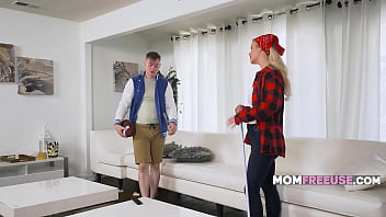 Preview 1 of Horney Mom Fucking Sleeping Son - Look At That Ball Go StepMom! Wow!