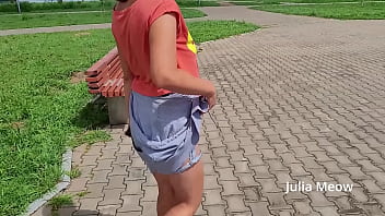Preview 2 of Silliguri Xxx Sex - almost caught while flashing boobs on an abandoned railway