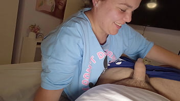 Preview 1 of Newsjet - Wife fucking with husband,  fantasizes about a threesome with another woman and has a great orgasm