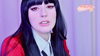 Preview 1 of Madelyn Marie Office Fuck - POV: Crazy Yumeko Jabami lost at gambling and let you fuck all her holes!