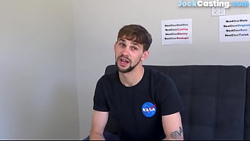 Preview 2 of Not Sonnot Mom - Bearded tattoo jock cums and strokes big dick at casting