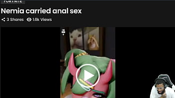 Preview 2 of Fjc Ejd - Tomboy Rian Riding A Cock,  Tight Bald Pussy Nemia Anal Cumshot Fuck,  Thicc Ass Mercy Side Fuck