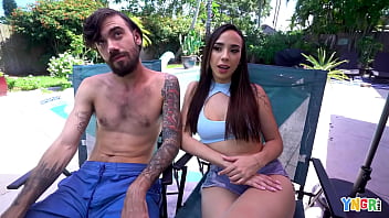 Preview 1 of Poran Vide Hd - YNGR - Columbian Nympho Gaby Ortega Fucks A Stranger She Just Met