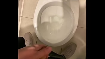 Preview 2 of Old Men Below Job - Having a wank in gym toilets