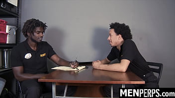 Preview 1 of Stars Taty - The Perp Negotiates with The Security Officer to Let Him Go Free - Menperps