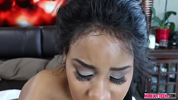Preview 3 of Gay Faki - Jenna Foxx Her Pussy Extra Tight in Sweat Workout