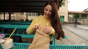 Preview 1 of Russia Orgy - Angela White in Yellow Sweater