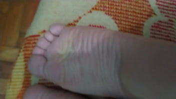Preview 4 of Strapon Handjob Handjob Ffm - Feet Soles