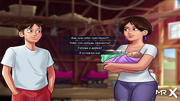 Preview 3 of Mrokada - SummertimeSaga Jerking off my cock while watching TV E3 #79