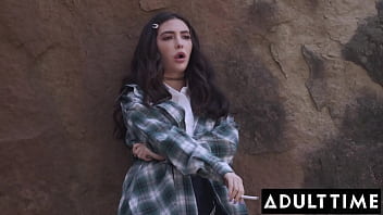 Preview 1 of Horse Xxx Fuck Girl - ADULT TIME - Cute Lesbians Cut Class To Explore Their Sexual Desires!