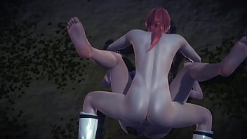 Preview 4 of Radhed Lesbian - Hentai Uncensored - Hermi Blowjob and fucked in a park at night - Japanese Asian Manga Anime Game Porn