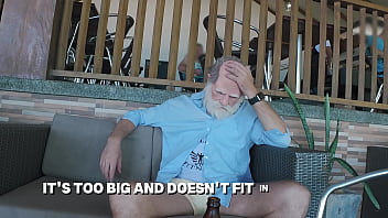 Preview 1 of Dogging Wife Fingered By Old Men - Oldest granpa ever with a dick that doesn&#039_t exist in humans world