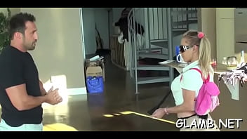 Preview 1 of Sexy Gf And His Mom - Voluptuous babe fucked from behind