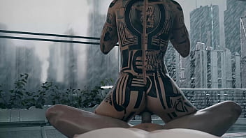Preview 3 of Melayu Dngn Bangla - Mass Effect Jack sex