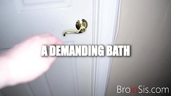 Preview 1 of Logan Pierce Piper Perri - Joining Sister In The Shower To Save Water- Taylor May