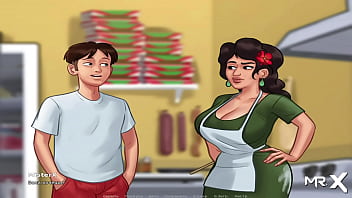 Preview 1 of Boyand Boy Sex - SummertimeSaga - Mexican girl got cum and is now pregnant E3 #19