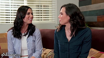 Preview 1 of Amazing Frend Mom - GIRLSWAY My Straight Friend Is My Soulmate With Angela White