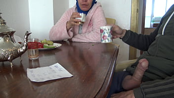 Preview 3 of Brutal Rape Scream - stepson shows his big dick to algerian stepmom during breakfast