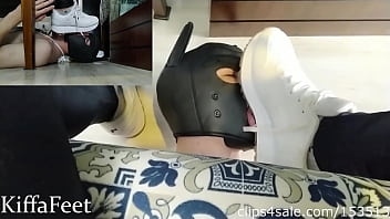 Preview 4 of Guys Our Shemale - Goddess Kiffa - DOMESTIC SLAVE  Full Version - FOOT WORSHIP - FOOT DOMINATION - FOOT SLAVE - FOOT HUMILIATION - FEMDOM - FINDOM - CUCKOLD - SLAP - SPANKING - SMELLY FEET - SWEATY FEET - FOOTSTOOL - SOCKS - SNEAKERS -