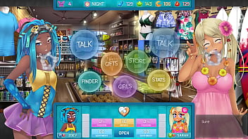 Preview 3 of Courtneystar - HuniePop 2 - Double Date - Part 8 Girl Lesbian Babes By LoveSkySan