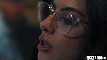 Preview 2 of Lengthy Dick - Lusty teen lesbian Chanel Camryn fucks horny babe Scarlett Alexis on piano