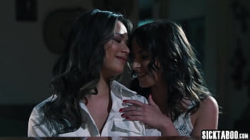 Preview 3 of Lengthy Dick - Lusty teen lesbian Chanel Camryn fucks horny babe Scarlett Alexis on piano