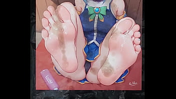 Preview 4 of Littil Boy And Girl Xxx Videos - Aqua&#039_s feet cum tribute 2
