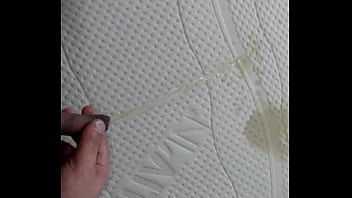 Preview 1 of Japan Finger - I fuck the mattress,  piss and lick the sperm off it